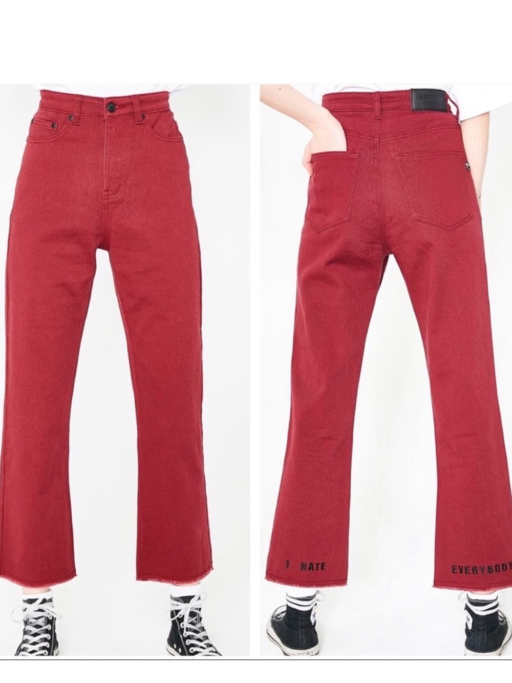 Lazy Oaf x Daria I Hate Everybody 90’s Burgundy Jeans